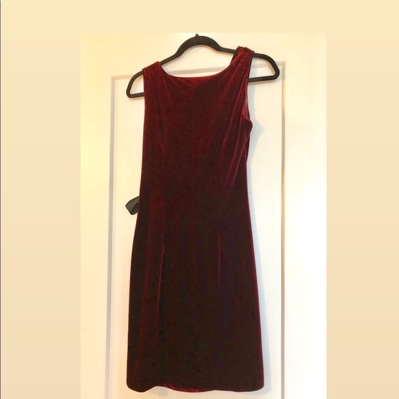 Taylor velvet burgundy dress - Picture 5 of 5